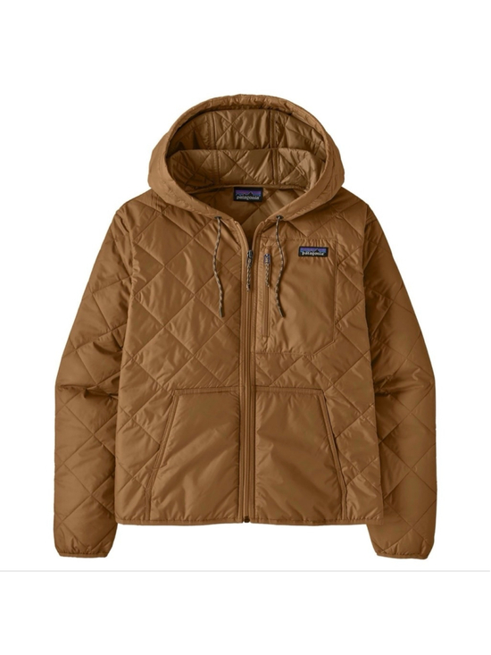 Patagonia Jackets & Blazers - Patagonia Diamond Quilted Bomber Hoody Women XS Deer Brown Insulated NWT